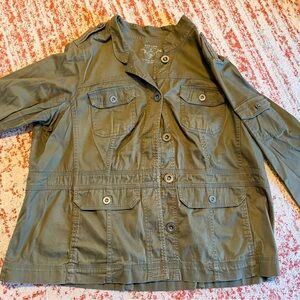 Sonoma Khaki Green Casual Jacket